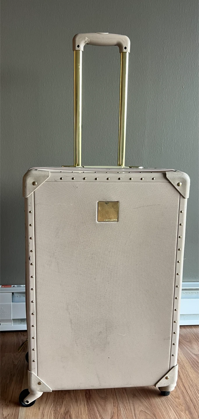 Vintage Style Rolling Suitcase