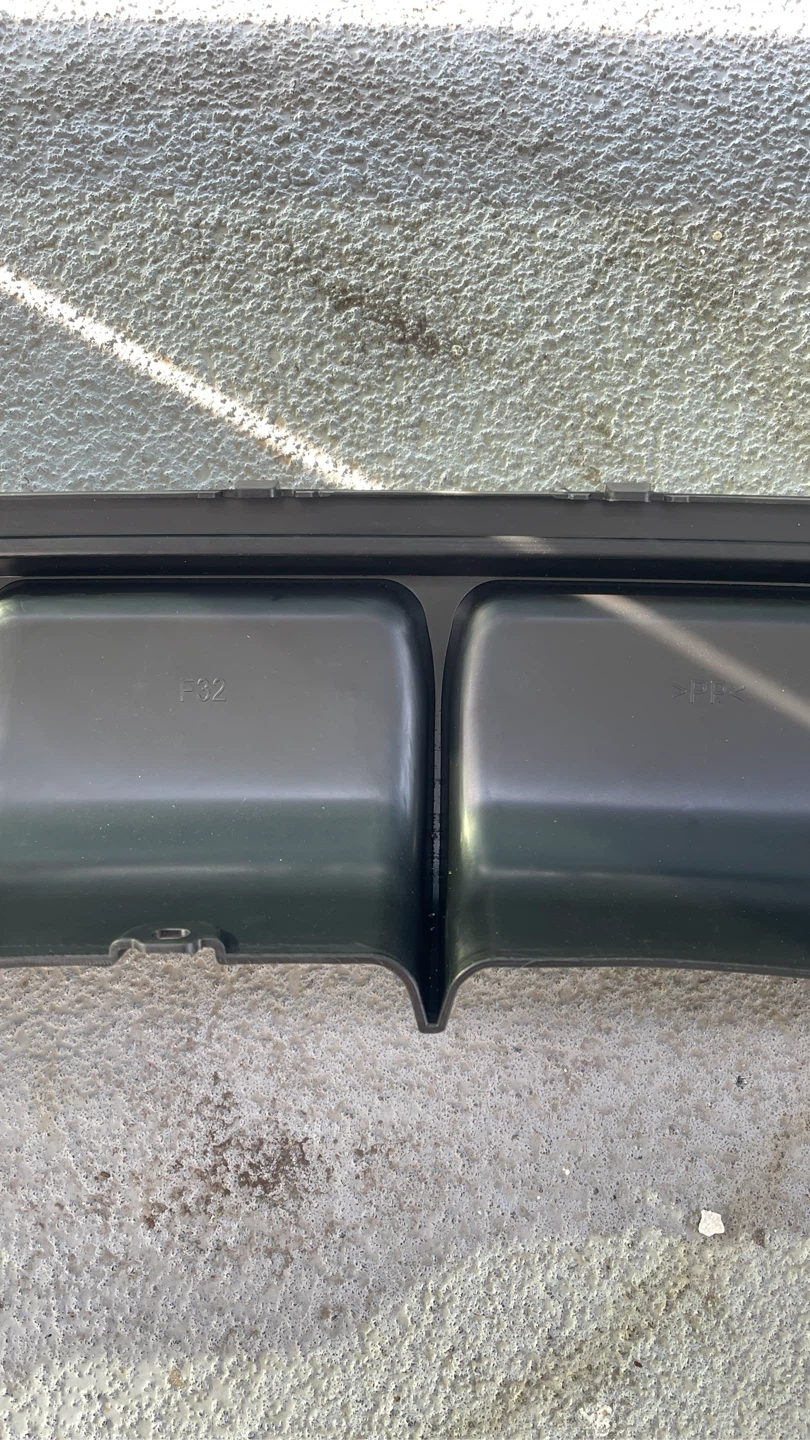BMW F32 MSport Style Rear Diffuser Black 4Series 428i-440i - photo 2
