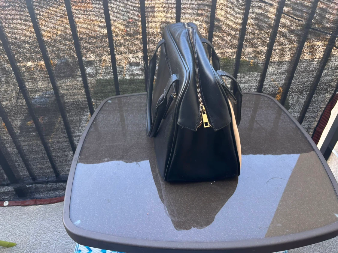 Black and beige handbag - photo 3