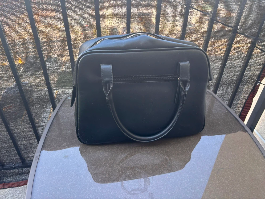 Black and beige handbag - photo 4
