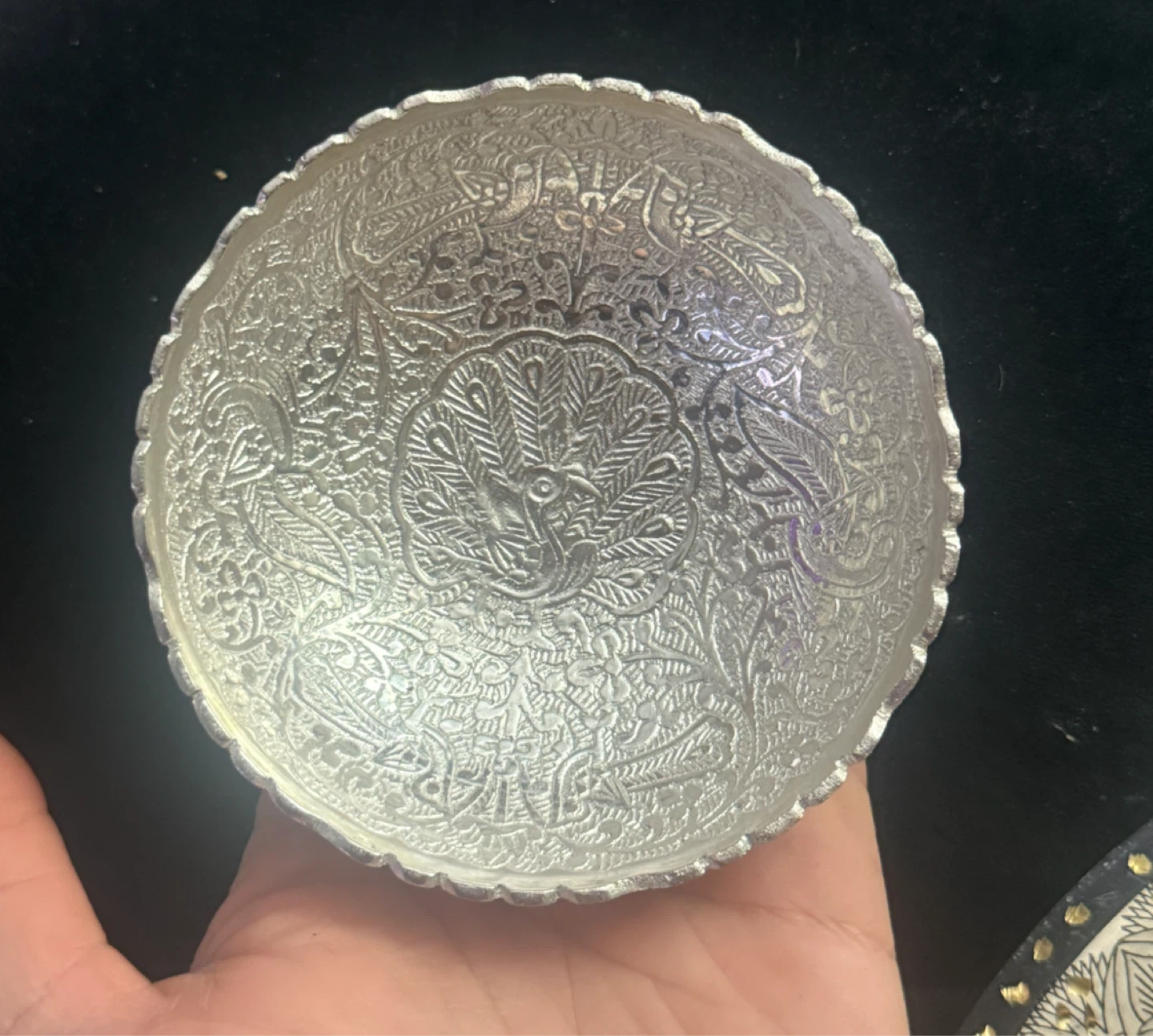 Decorative Silver Tone Bowl - photo 5