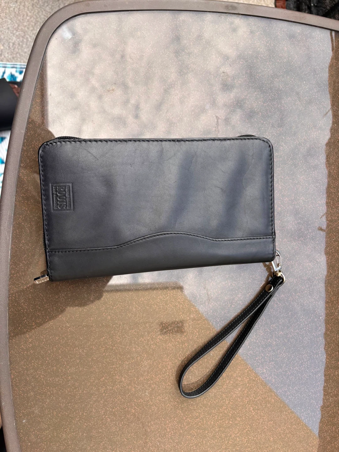 Black Roots Leather Clutch Wallet - photo 2
