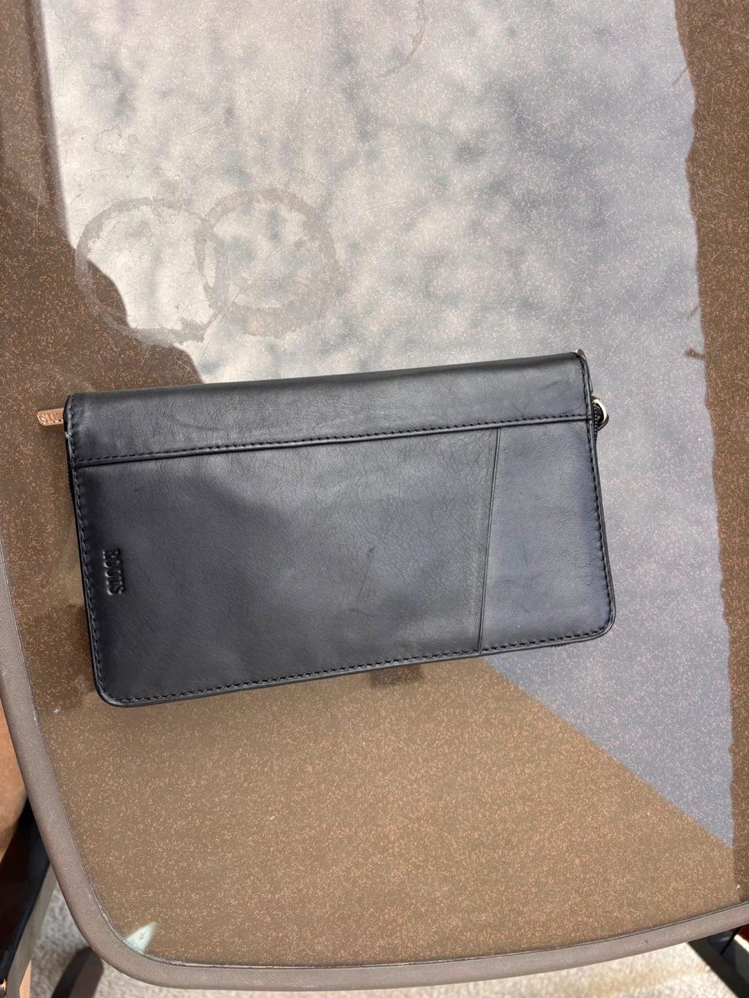 Black Roots Leather Clutch Wallet - photo 3