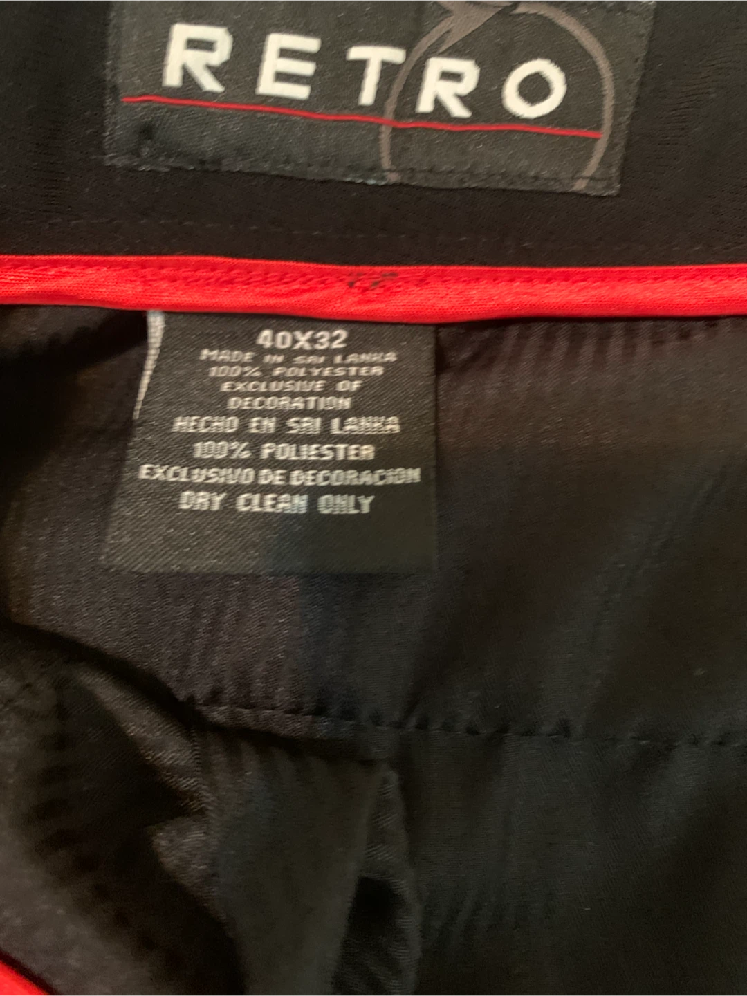 Retro Men's Black Dress Pants - photo 3