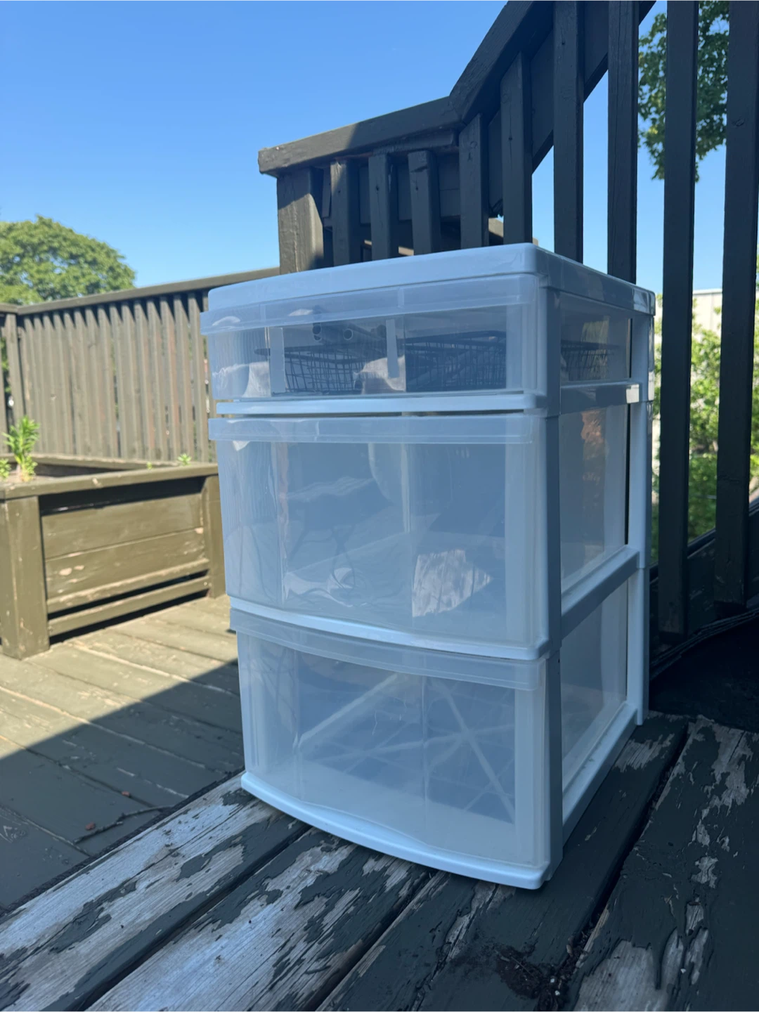 Plastic 3 and 4 Drawer Storage Organizers