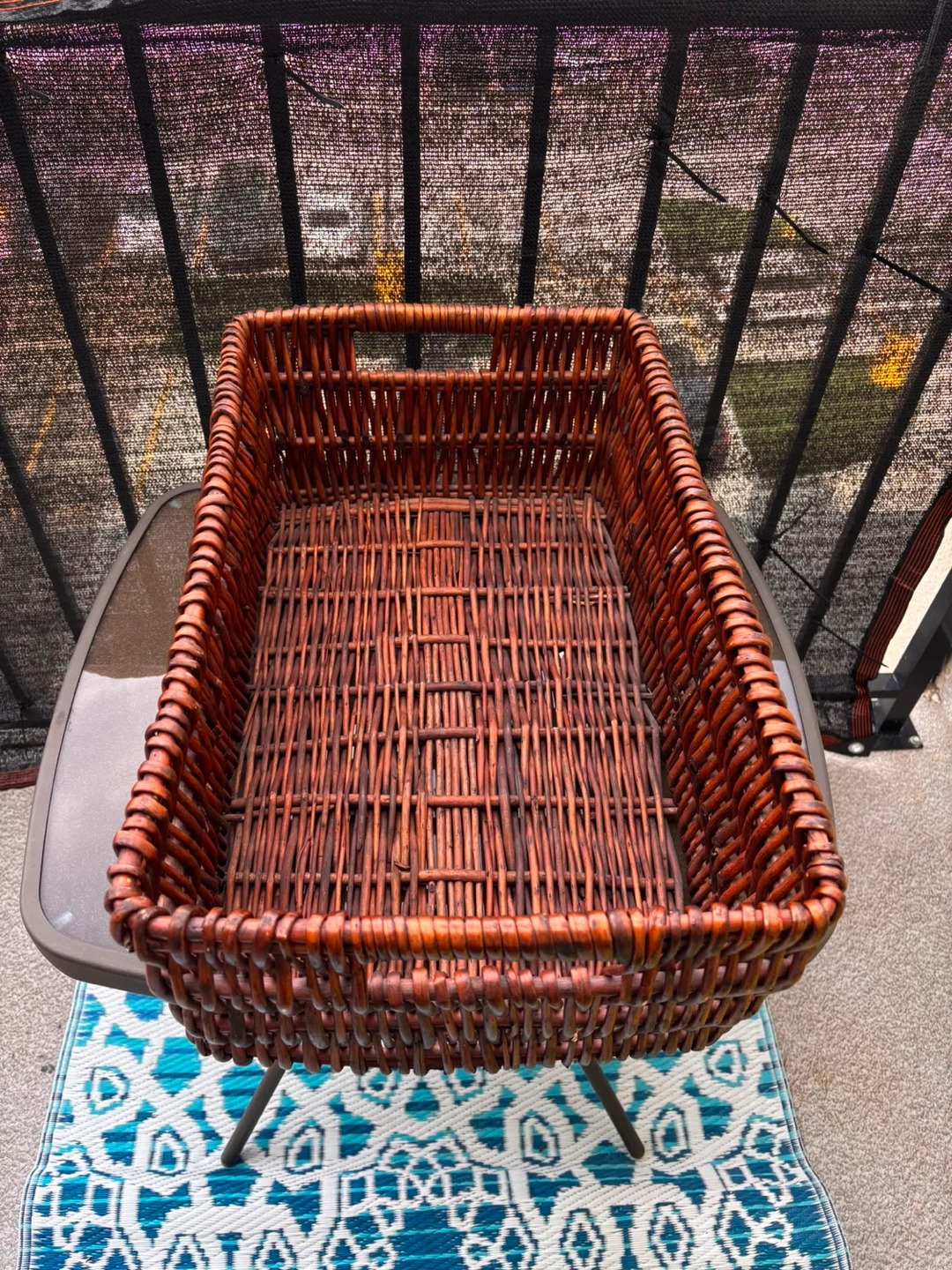 Wicker Basket with Handles