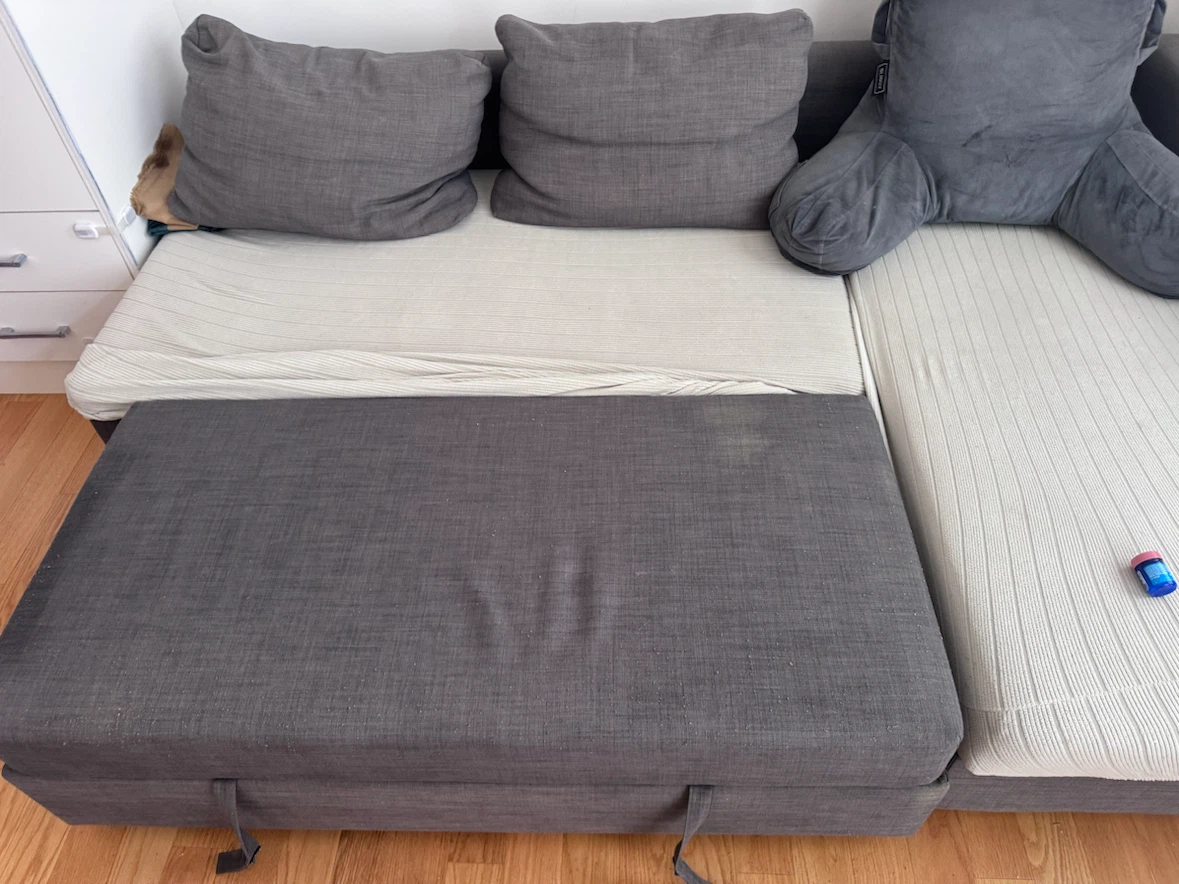 Grey Sectional Sofa Bed with Storage - Available after 07/17 - photo 2