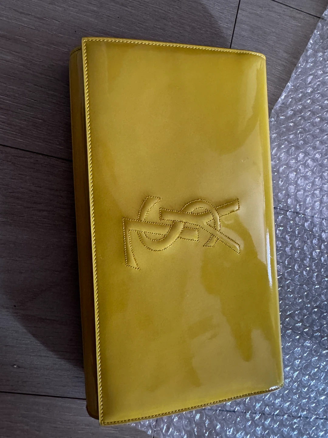Yellow Yves Saint Laurent Clutch