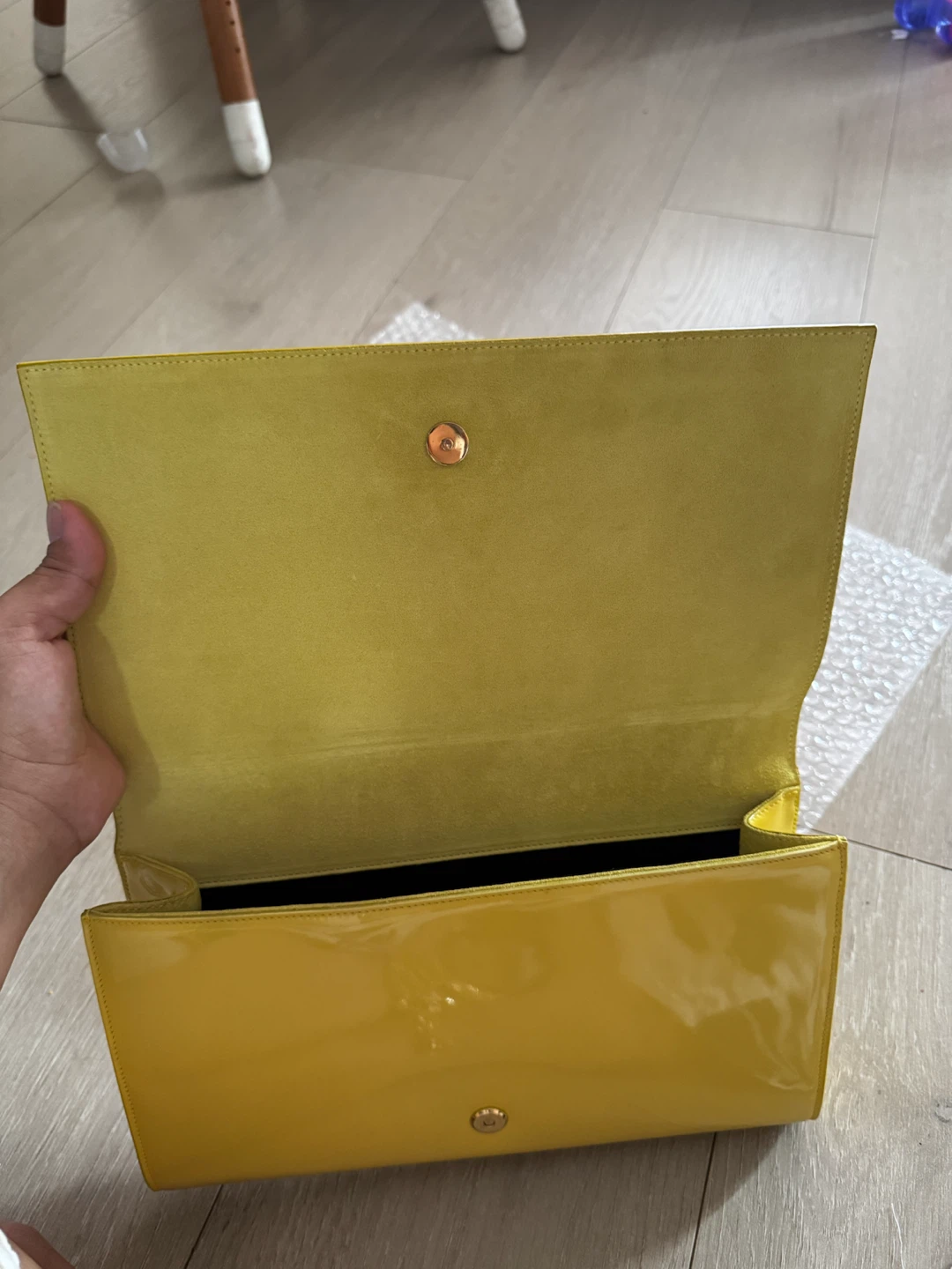 Yellow Yves Saint Laurent Clutch - photo 3