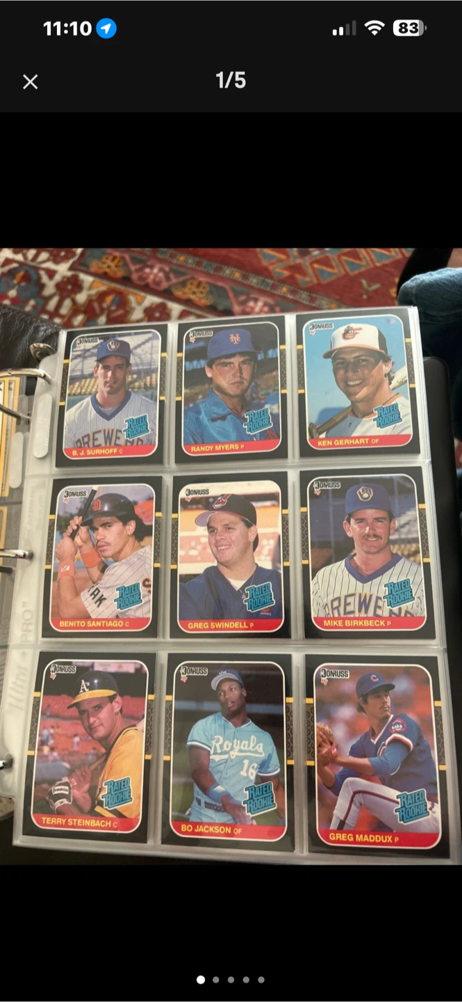 1987 Donruss baseball card set - photo 2