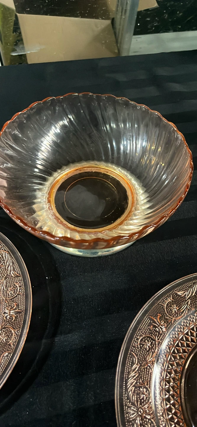 Pink Depression Glass Set - photo 2