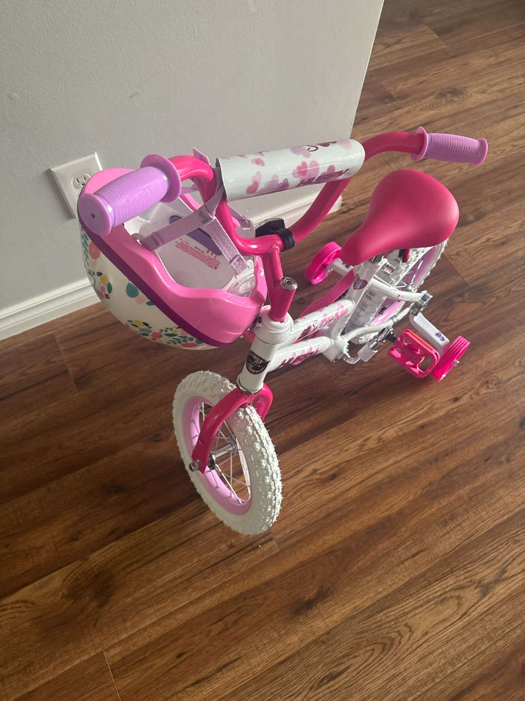 Pink Kids Bike with Helmet - photo 2