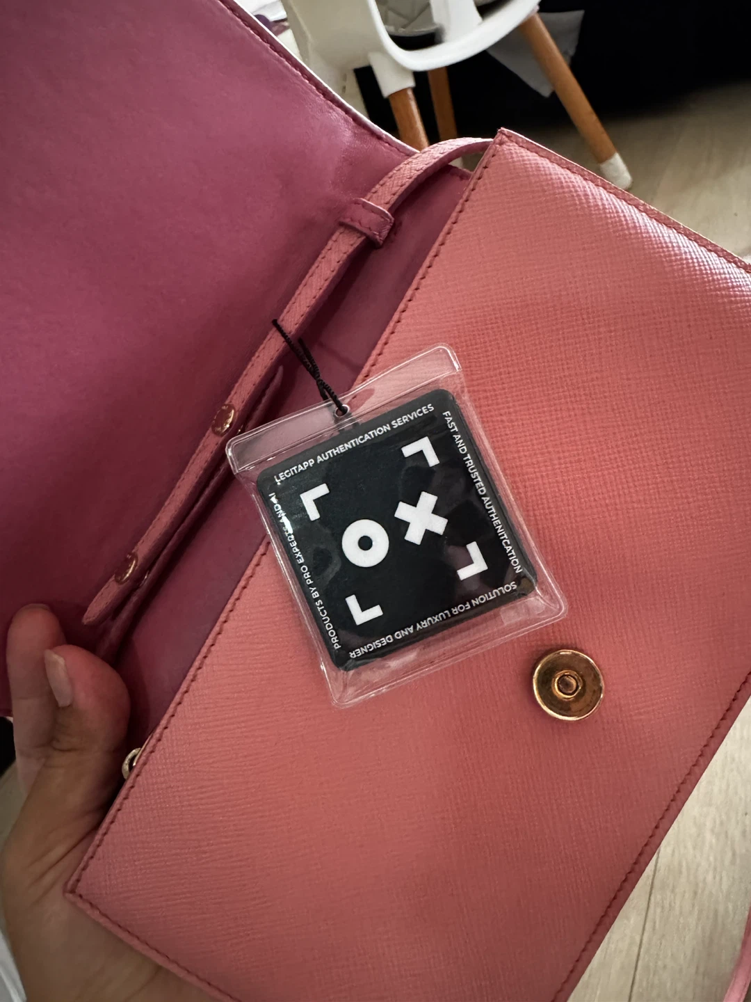 Prada Pink Saffiano Leather Shoulder Bag - photo 2
