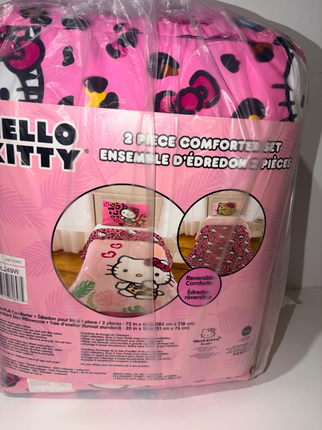 Hello Kitty 2 Piece Comforter Set Twin/Full - photo 3