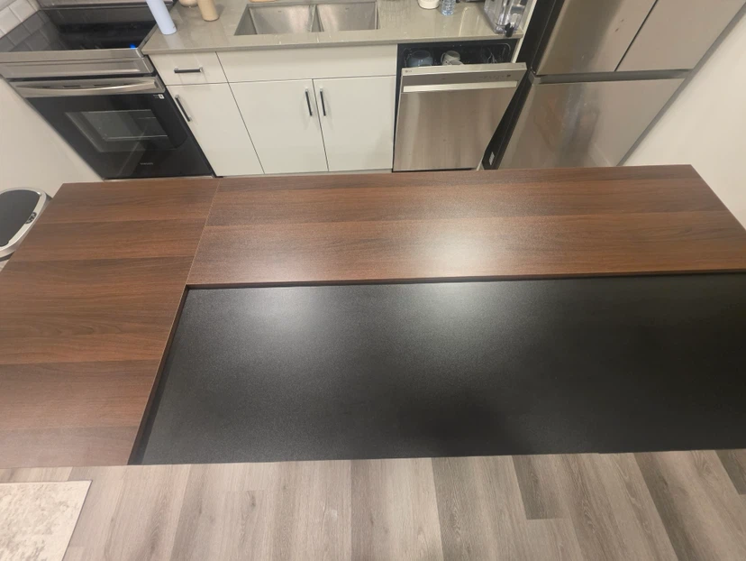 77.6"W Kitchen Island With Glass Door 3 Drawer