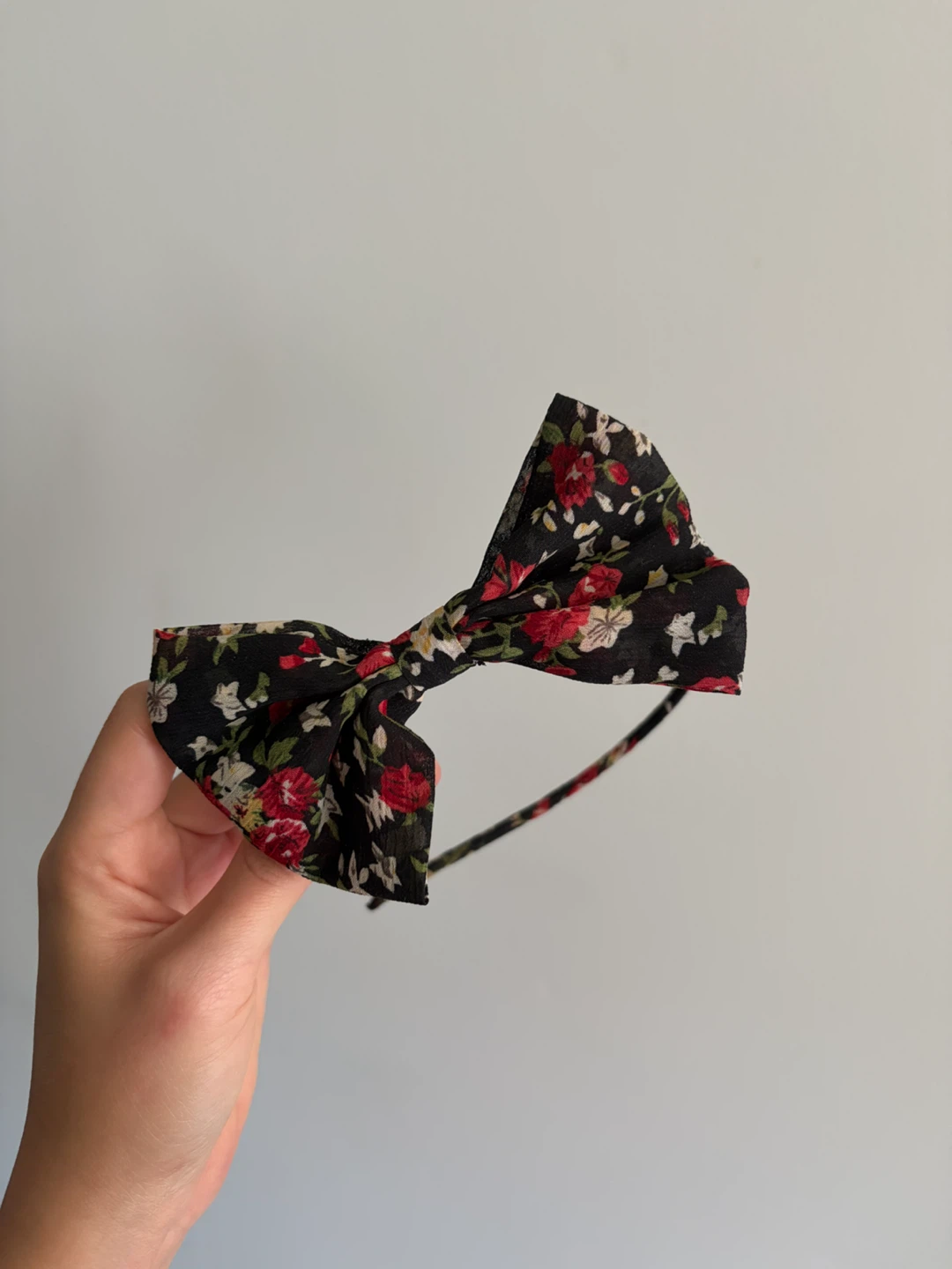 Black Rose + Floral Bow Headbands - photo 3