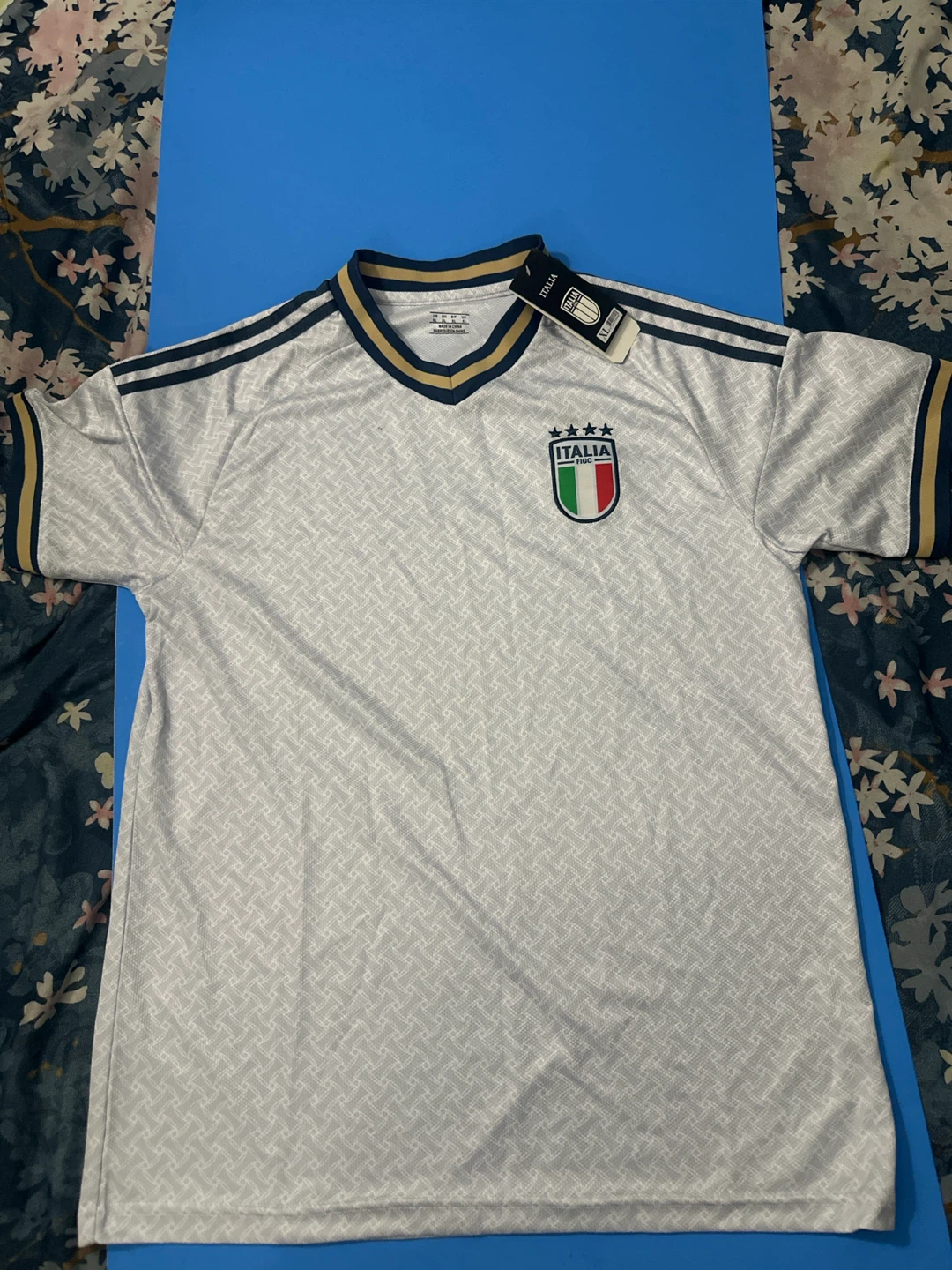 Away Italy Soccer National Team Jersey and Shorts Set - photo 2