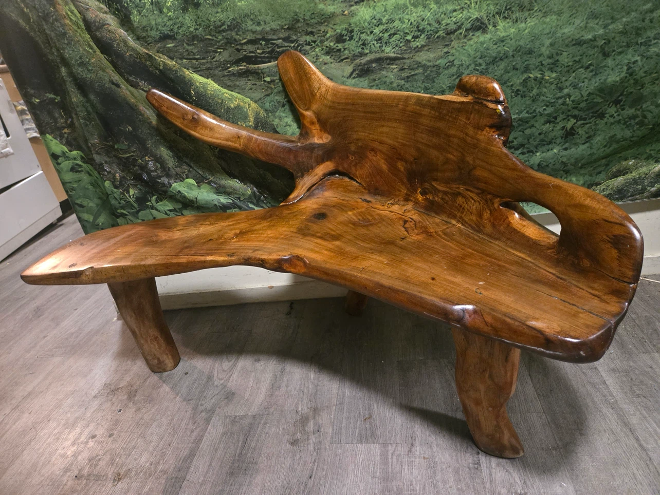 Unique Wooden Root Bench - photo 3