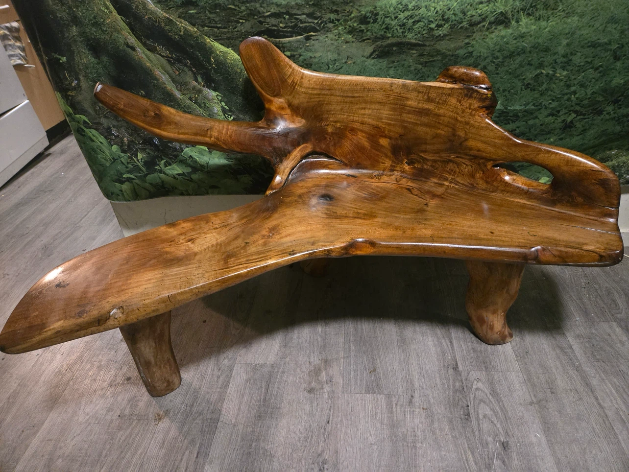 Unique Wooden Root Bench - photo 4