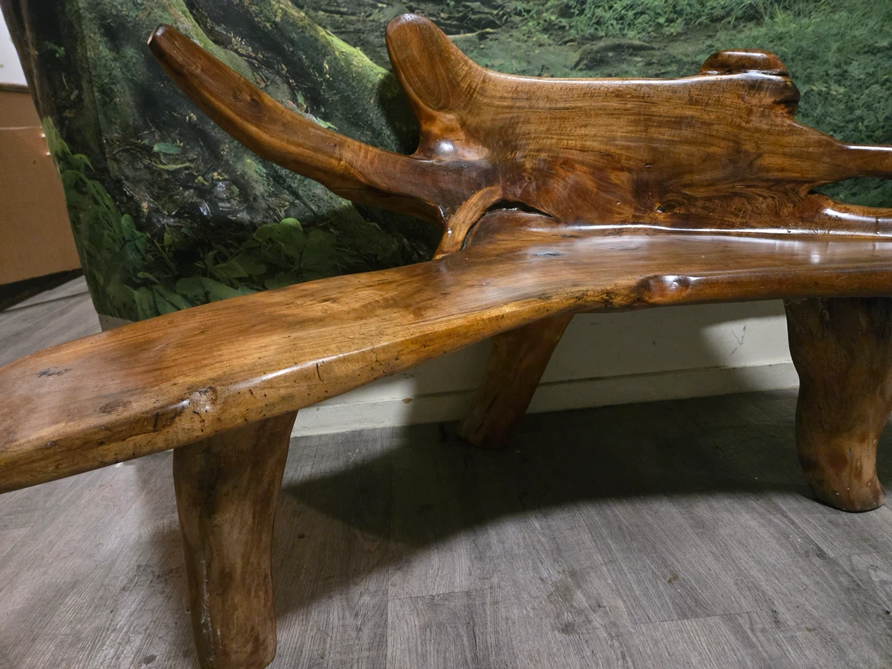 Unique Wooden Root Bench - photo 5