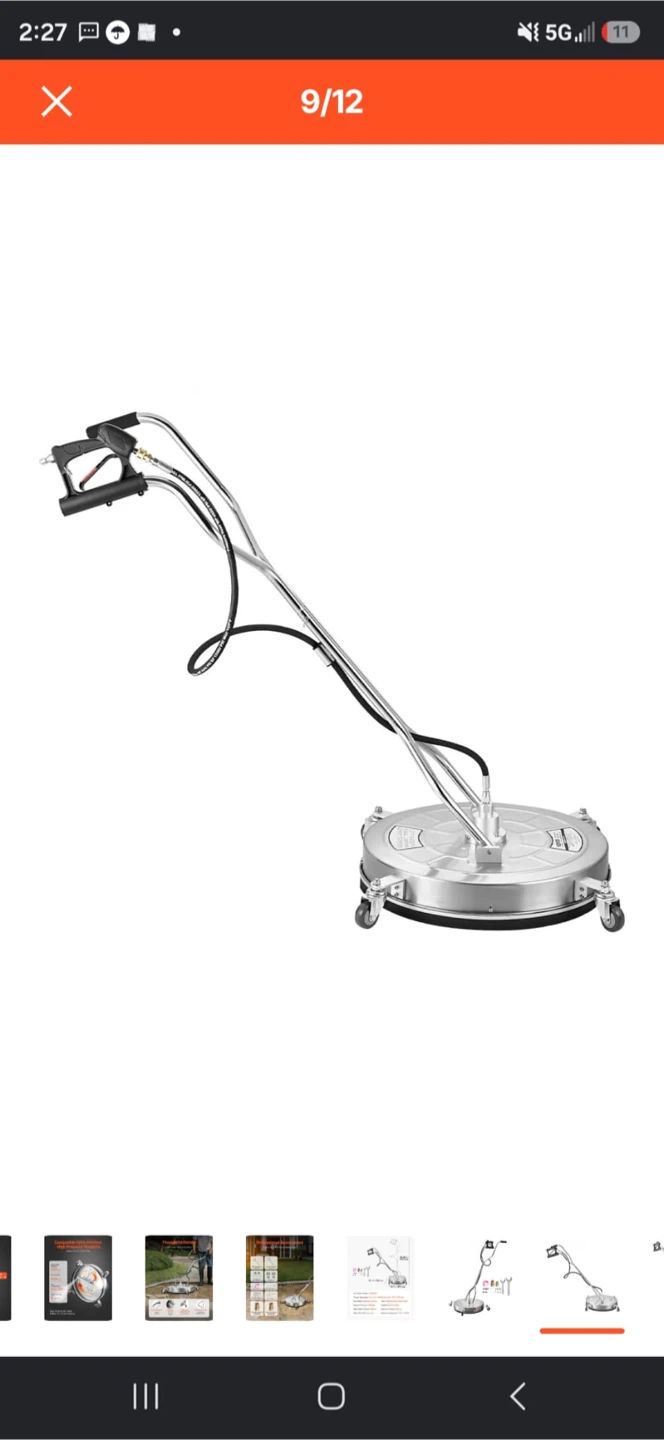 VEVOR 24" Pressure Washer Surface Cleaner