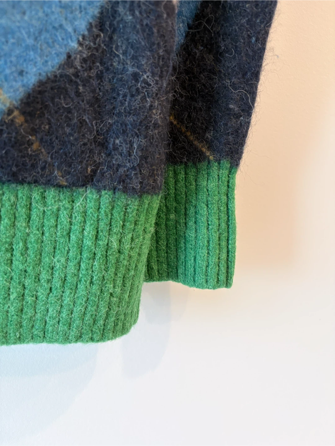 Gap Athletics Argyle Cardigan Sweater Medium - photo 3