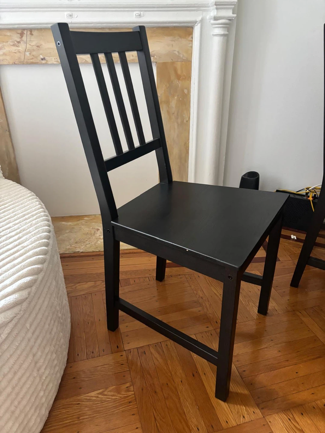 6 IKEA STEFAN Chairs, Brown-Black - photo 2