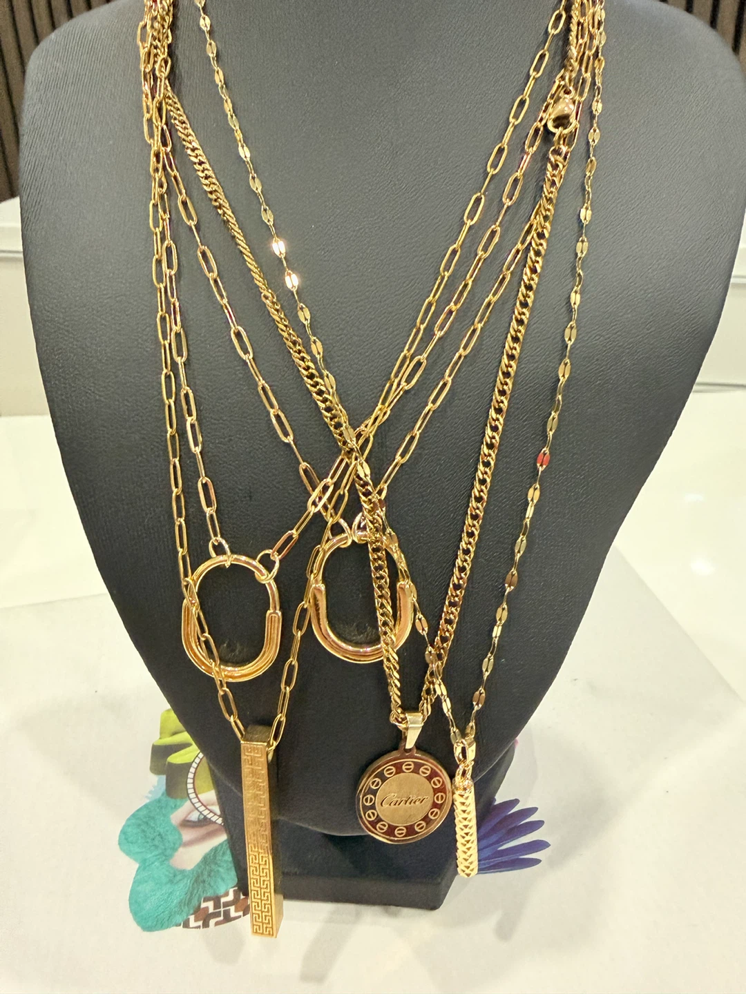 Assorted Gold Tone Necklaces