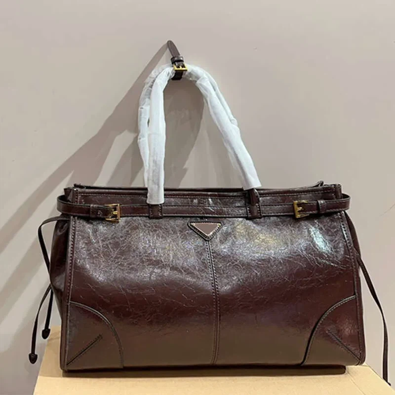 Brown Leather Tote Bag