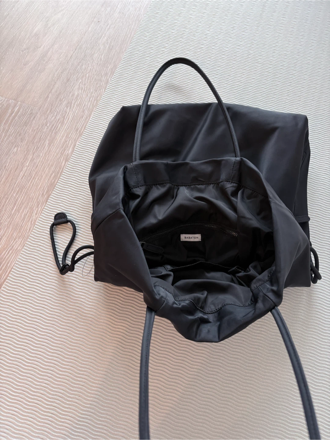 Babaton Black Nylon Tote Bag - photo 3