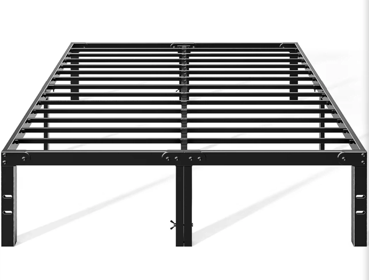 Black Metal Bed Frame Platform king size