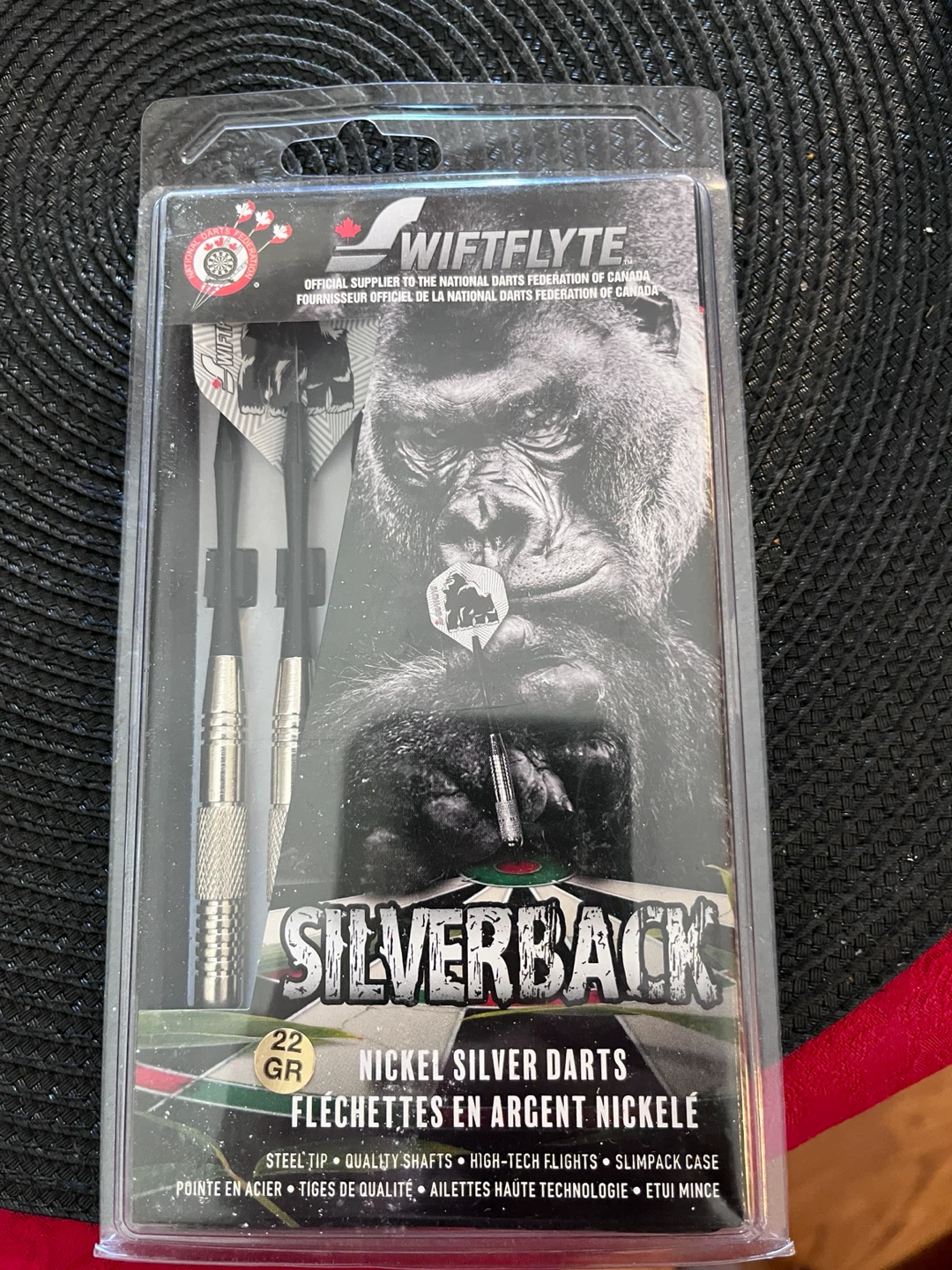 Swiftſlyte Silverback Nickel Silver Darts 22 GR