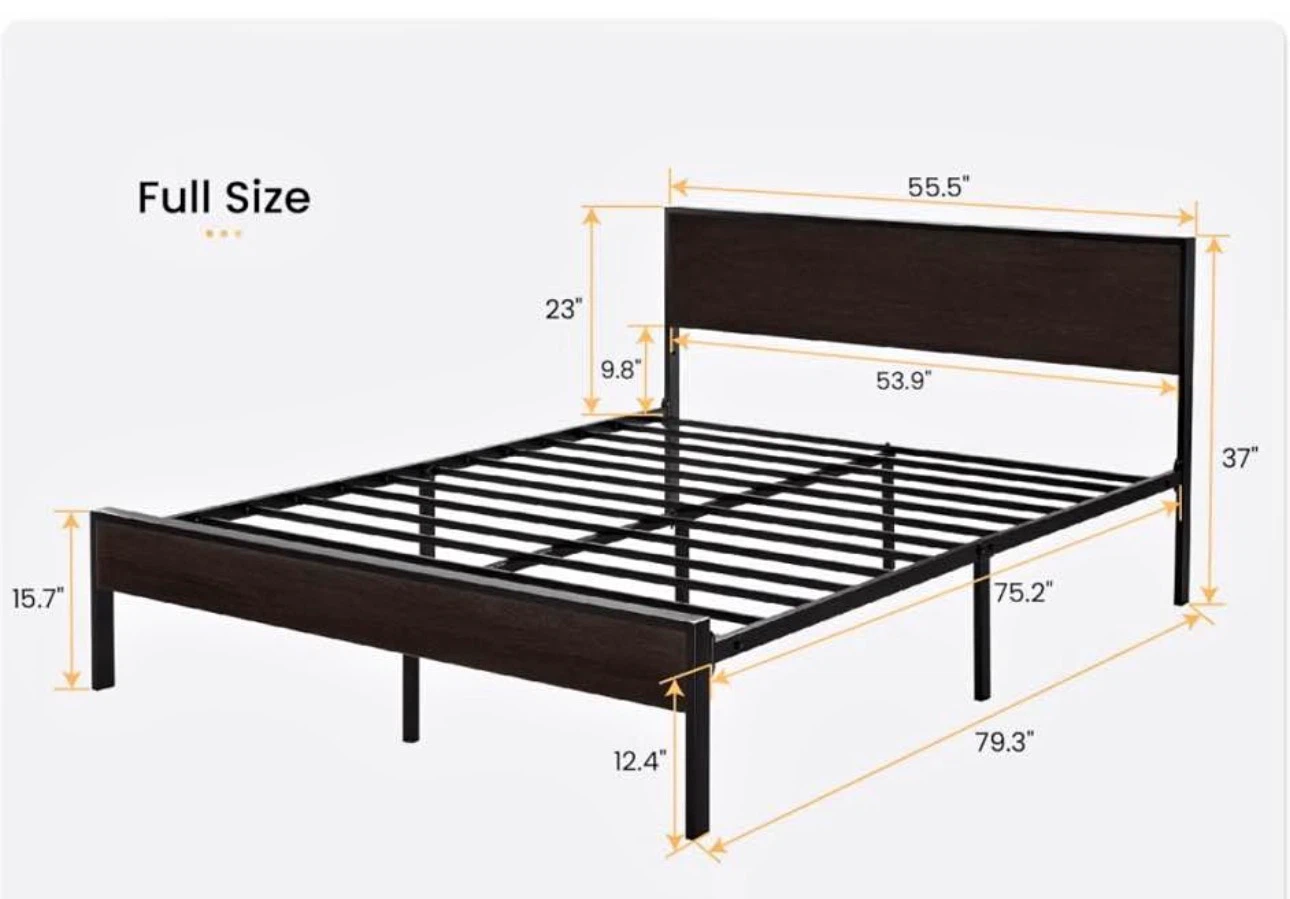 Full size bed frame - photo 3