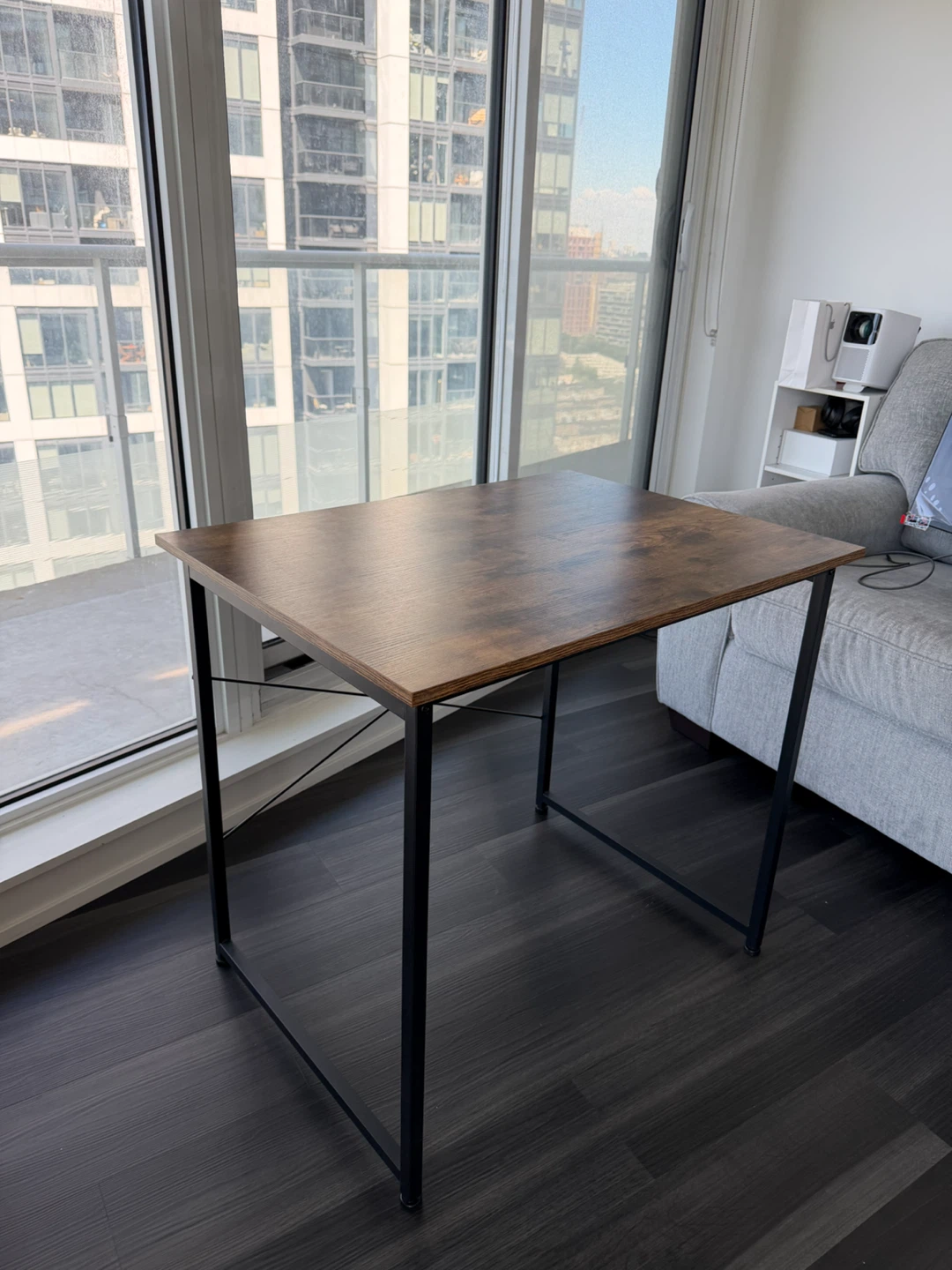 Compact Wooden Top Desk