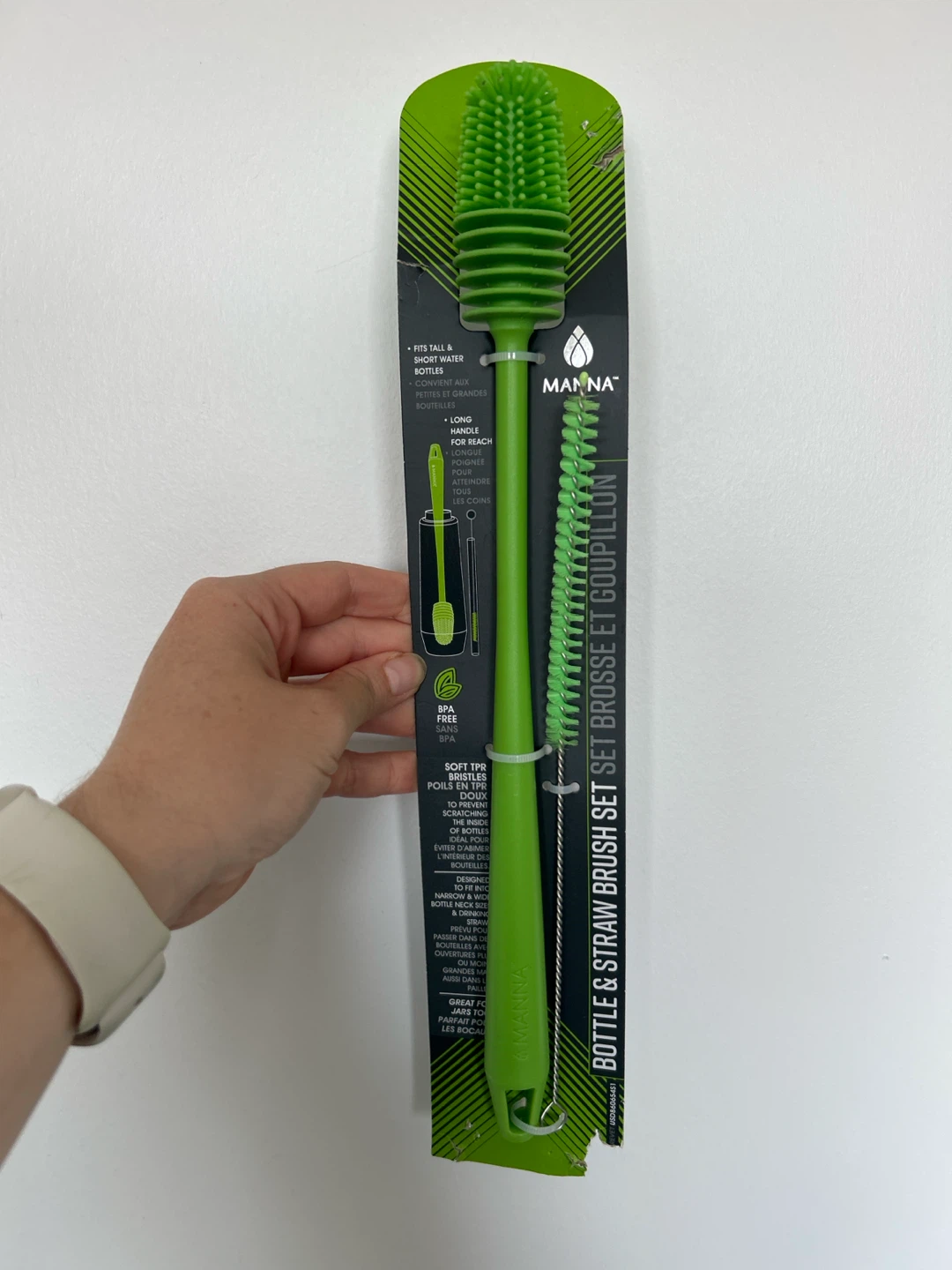 Bottle and straw cleaning brushes