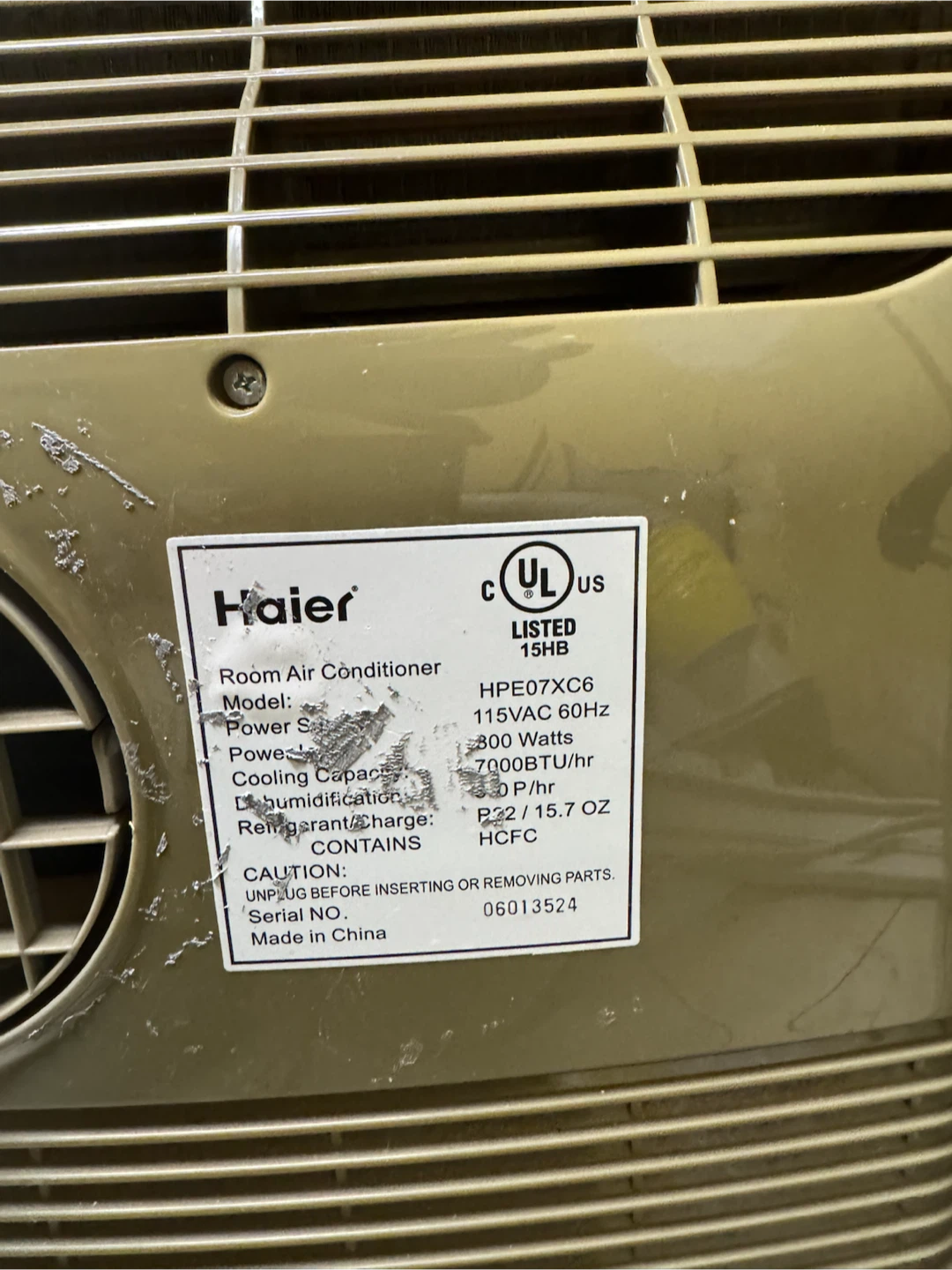 Haier Room Air Conditioner HPE07XC6 - photo 3