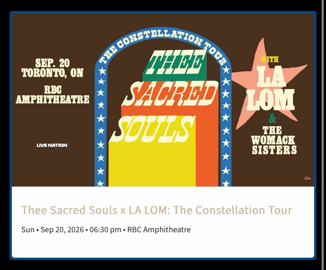 Thee Sacred Souls, LA LOM Concert Tickets Sep 20