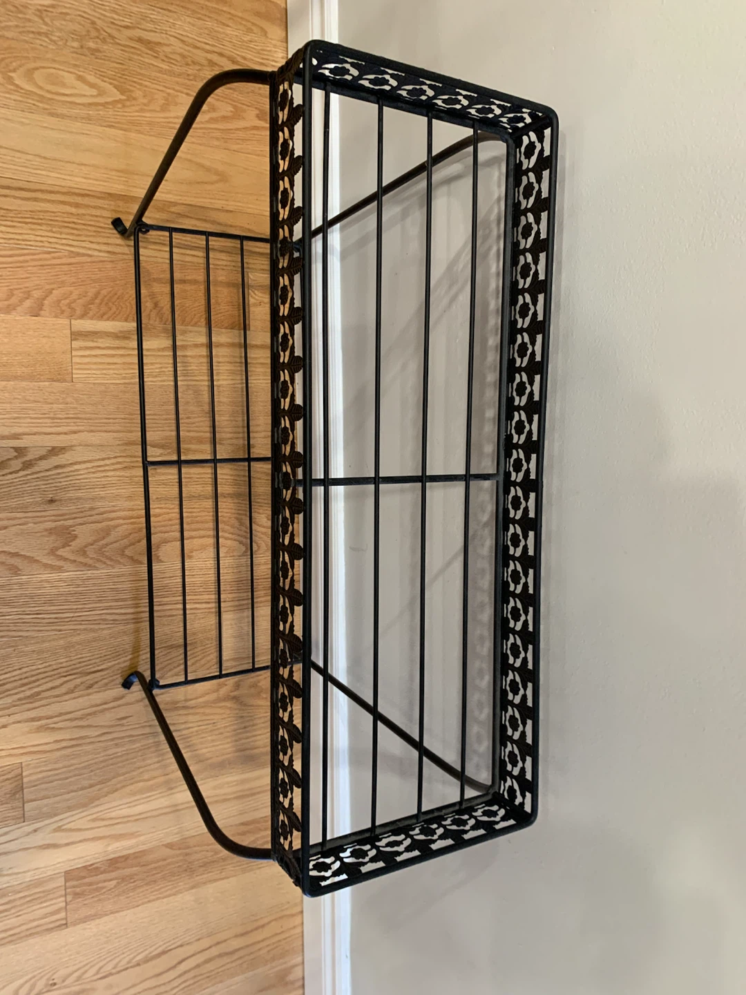 Black Metal 2 Shelf Plant Stand - photo 3
