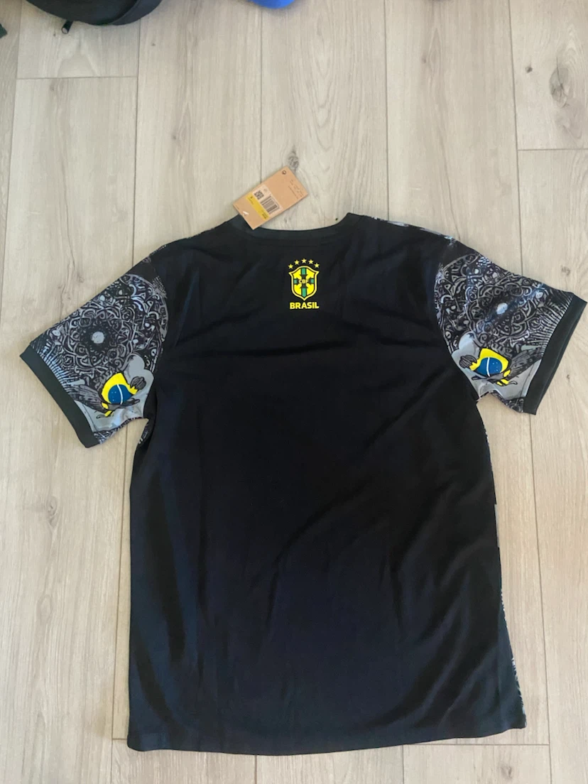 Brazil custom Christ the Redeemer Soccer Jersey size small - photo 5