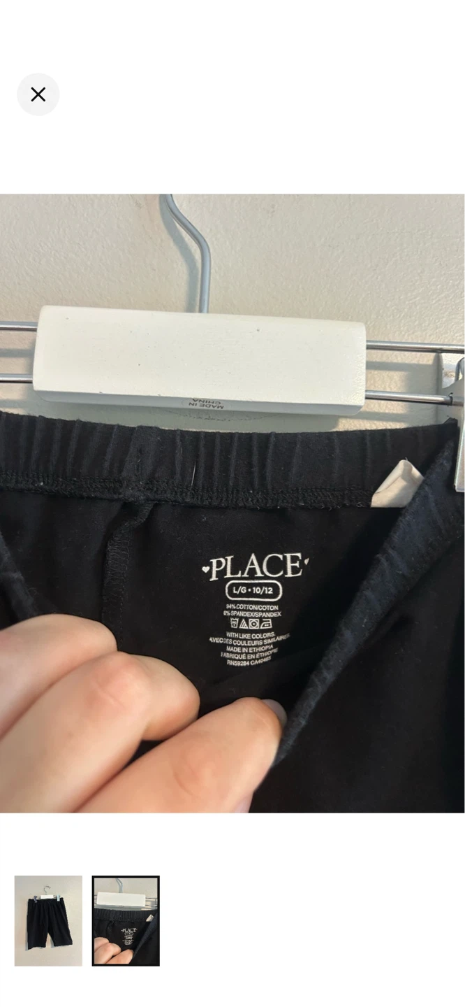 The Children's Place Black Bike Shorts - photo 2