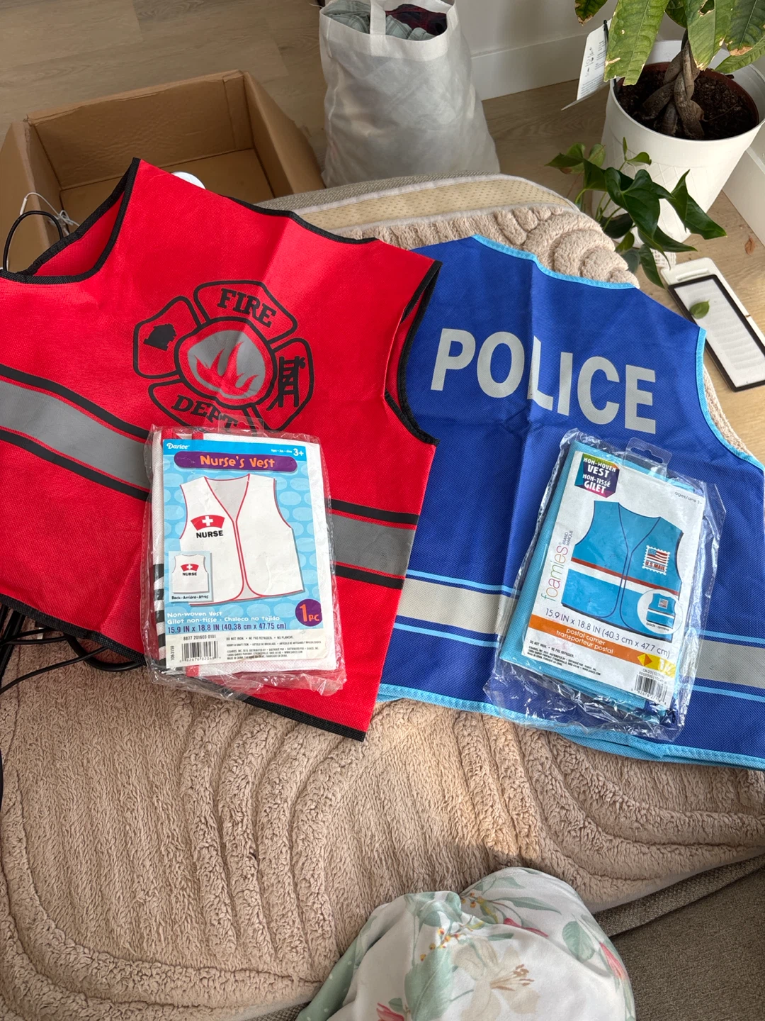 Pretend play costume vest