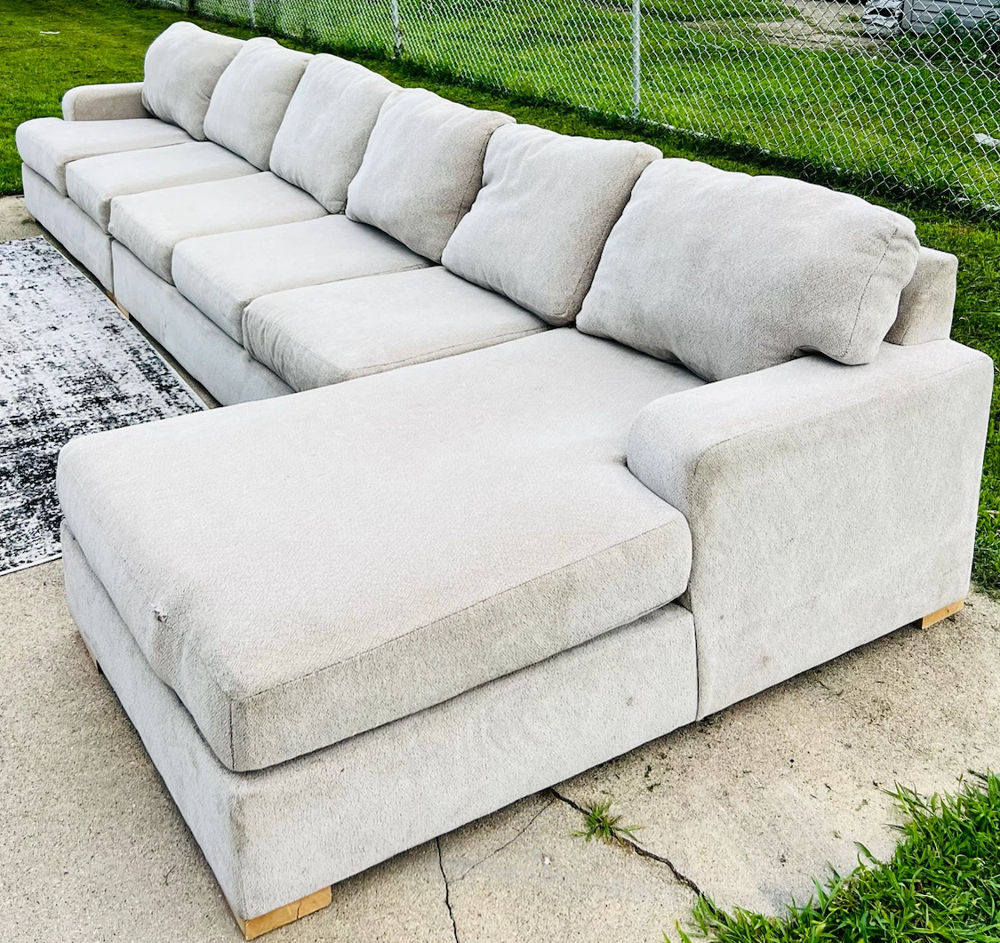 Modern Gray‑Beige Sectional Sofa – Clean & Comfortable - photo 3