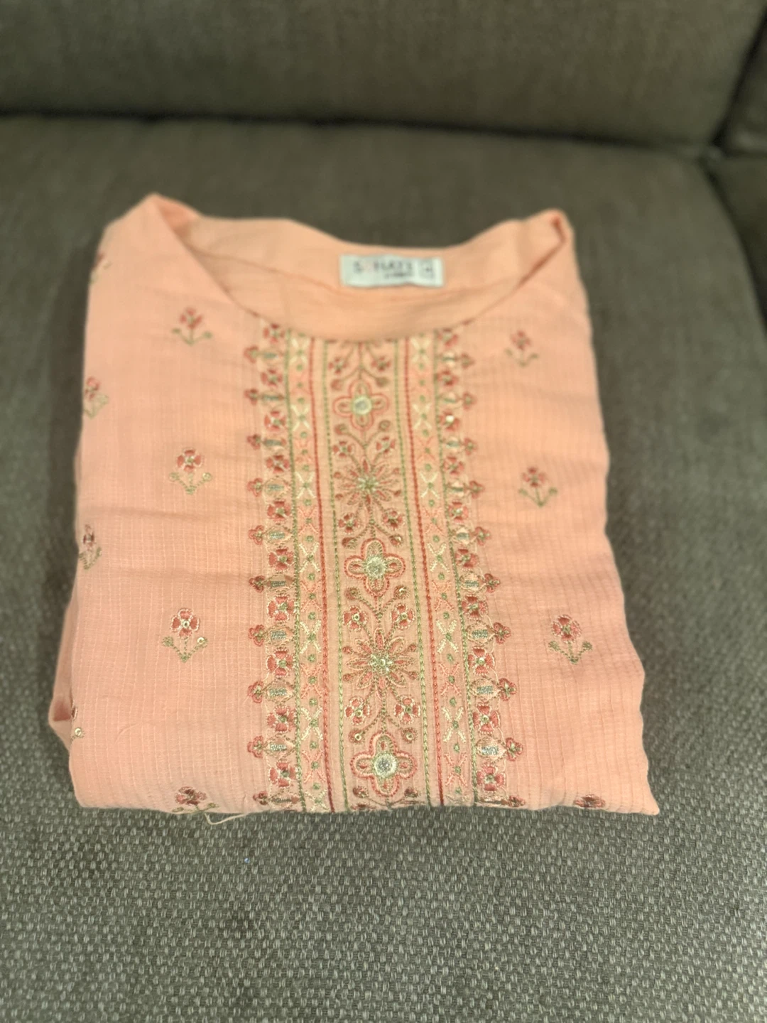 Pink Embroidered shirt