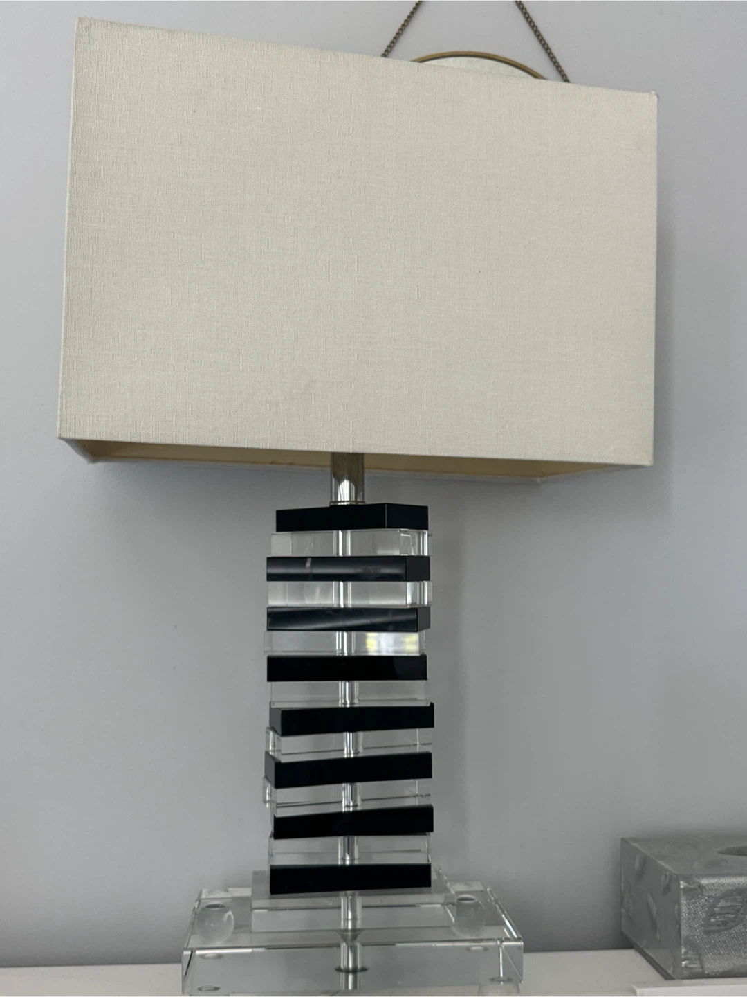 Acrylic modern contemporary lamp - photo 2