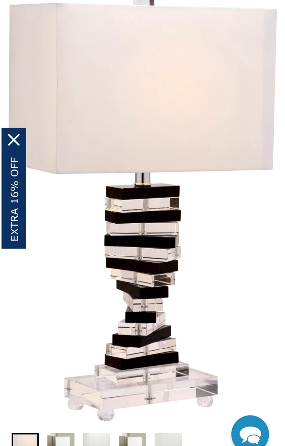 Acrylic modern contemporary lamp - photo 5