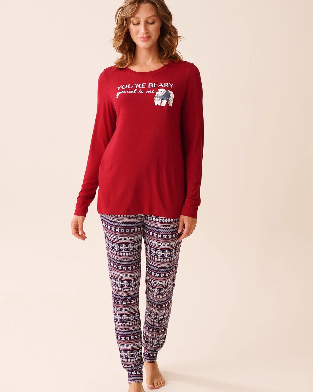 Women's Pajama Set - Long Sleeve Top & Pants