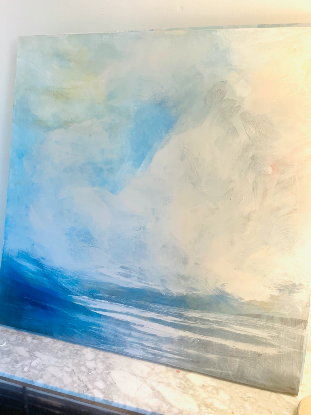 Original Art “Dover Sun” 40 x 40” - photo 4