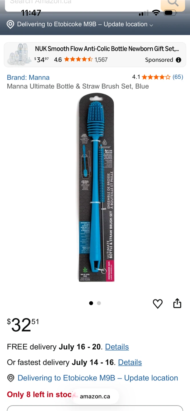 Bottle and straw cleaning brushes - photo 2