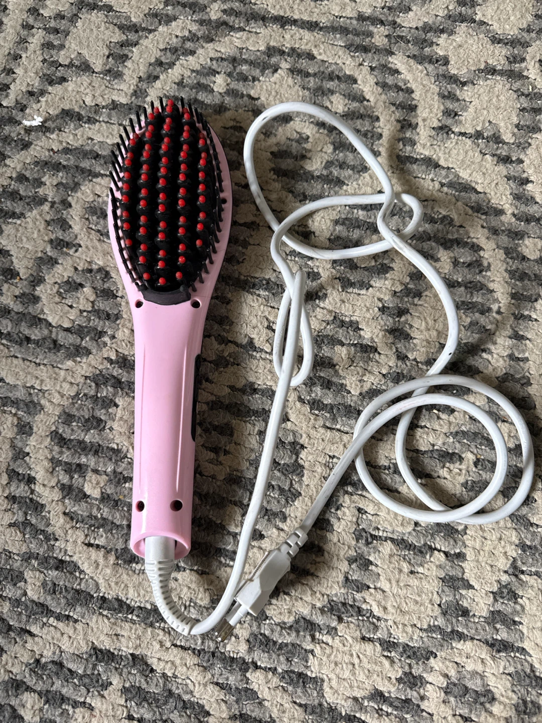 Pink Fast Hair Straightener Brush