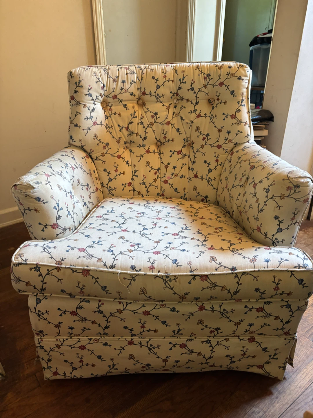 Floral Vintage Rocking Chair. SOLD
